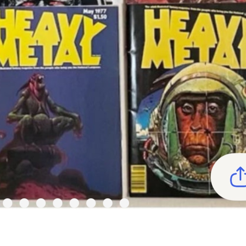 Vintage Only Heavy Metal Magazine Lot ~ Including #2 & #3
